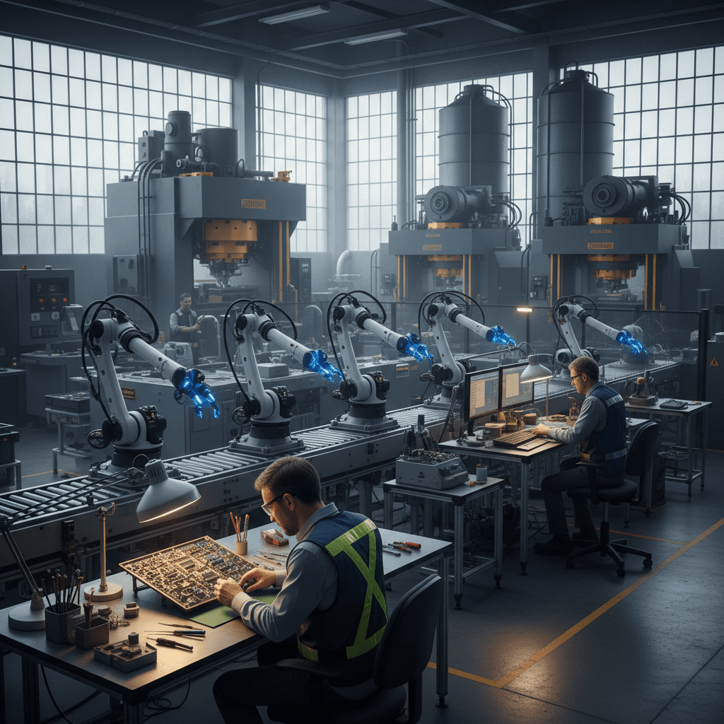 Manufacturing workflow from prototype assembly to production-scale equipment